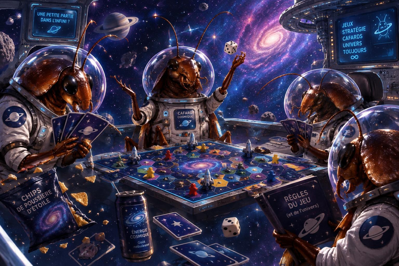 Illustration de Soirée jeux et bonne pitance